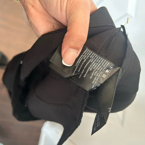 ba&sh Pants Womens US 8 Paolo Pleated Tapered Trousers Linen Blend Black - Picture 8 of 8